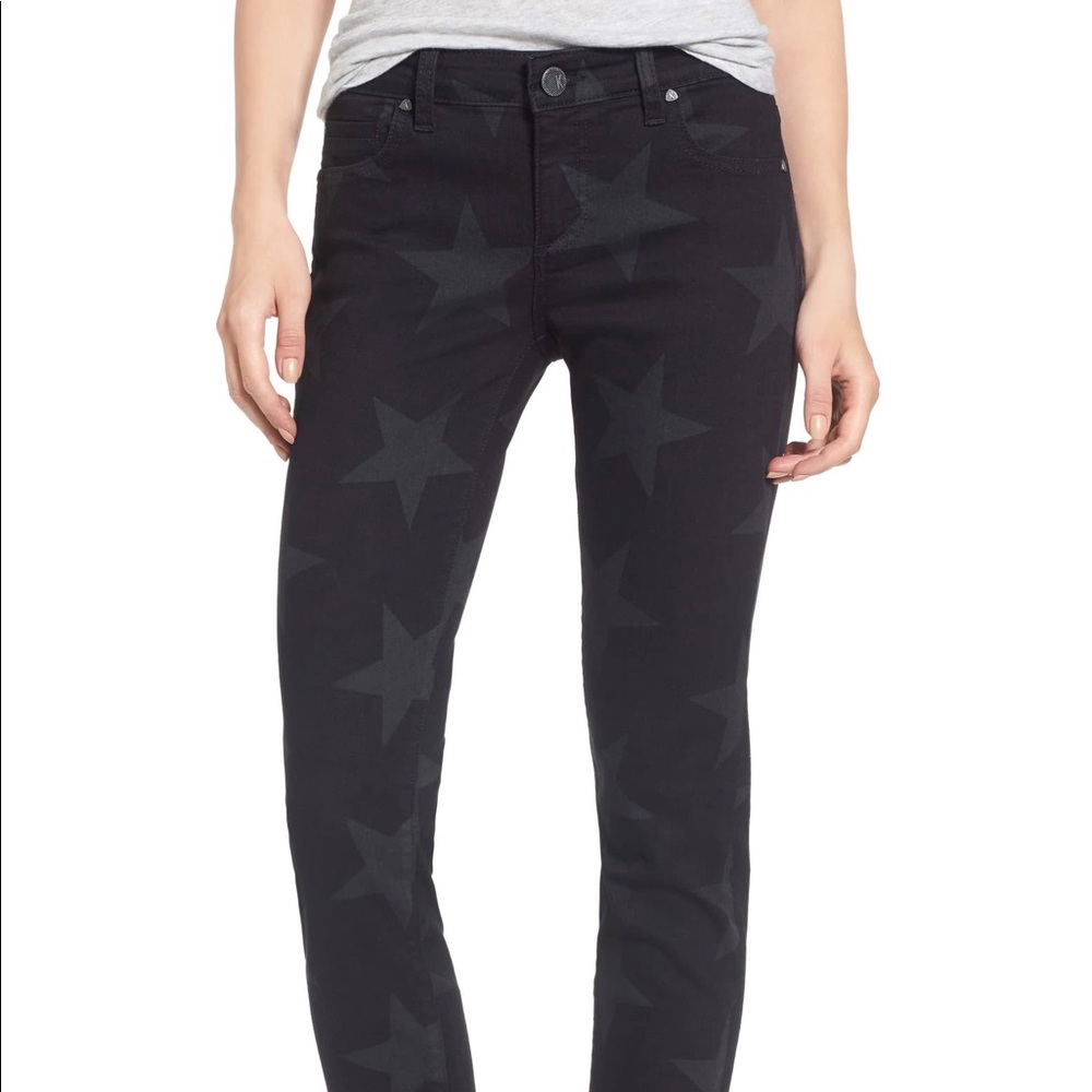 Kut From The Kloth Mia Star Print Skinny Jeans 6